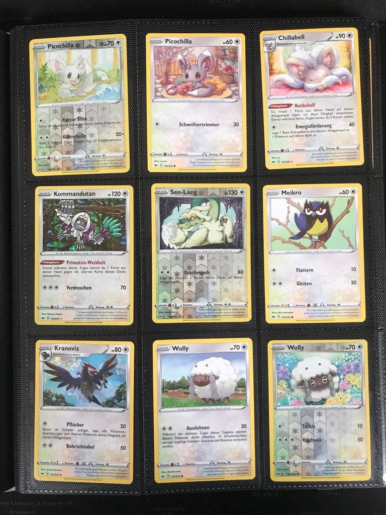 Schwert &amp; Schild Master Set Pokemon Sammlung 216/202 Komplett Deutsch - Near MINT