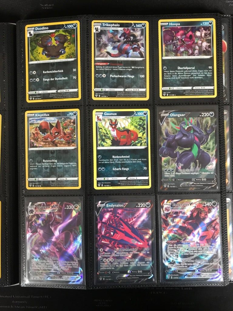 Flammende Finsternis Master Set Pokemon Sammlung 201/189 Komplett Deutsch