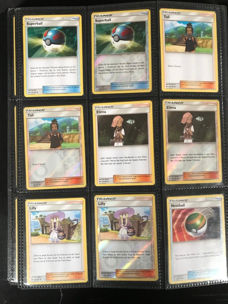 Sonne Mond Basis Master Set Pokemon Sammlung 163/149 Komplett Deutsch