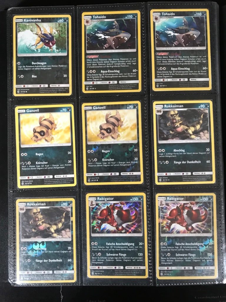 Sonne Mond Basis Master Set Pokemon Sammlung 163/149 Komplett Deutsch