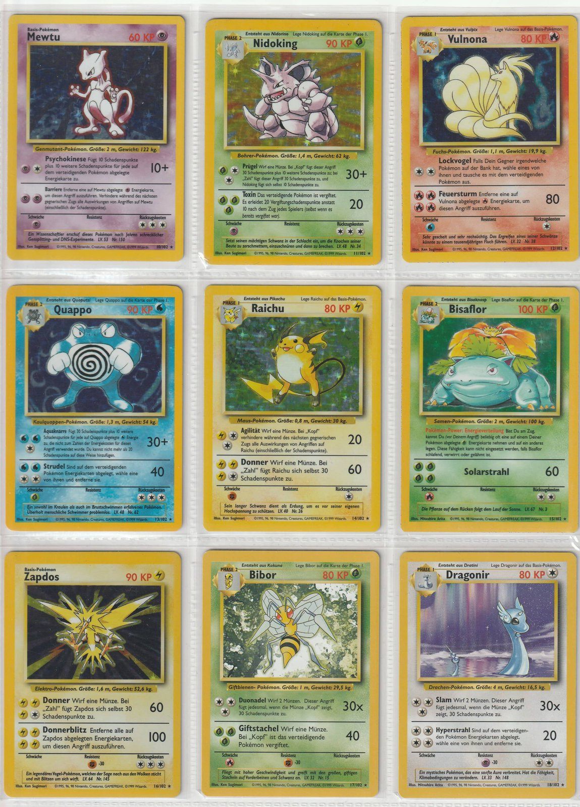 Base Set Master Set Pokemon Sammlung Basis 102/102 Komplett Deutsch