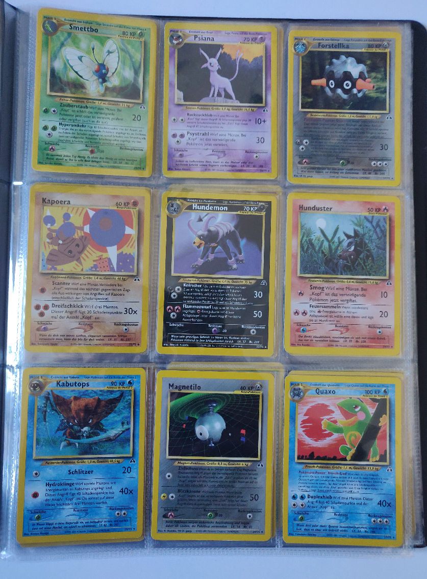 Neo Entdeckung Master Set Pokemon Sammlung Basis 75/75 Komplett Deutsch