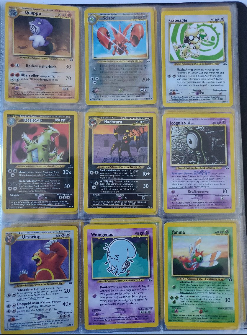 Neo Entdeckung Master Set Pokemon Sammlung Basis 75/75 Komplett Deutsch
