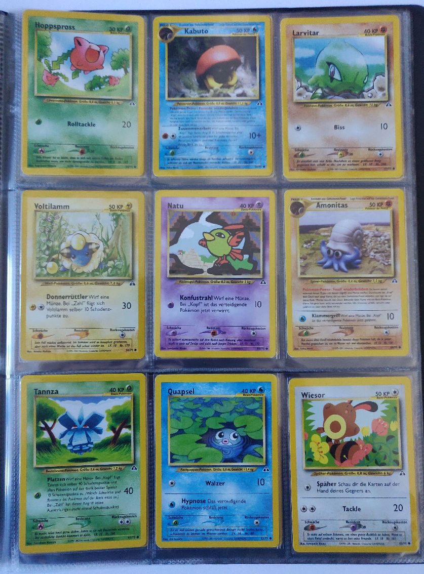 Neo Entdeckung Master Set Pokemon Sammlung Basis 75/75 Komplett Deutsch