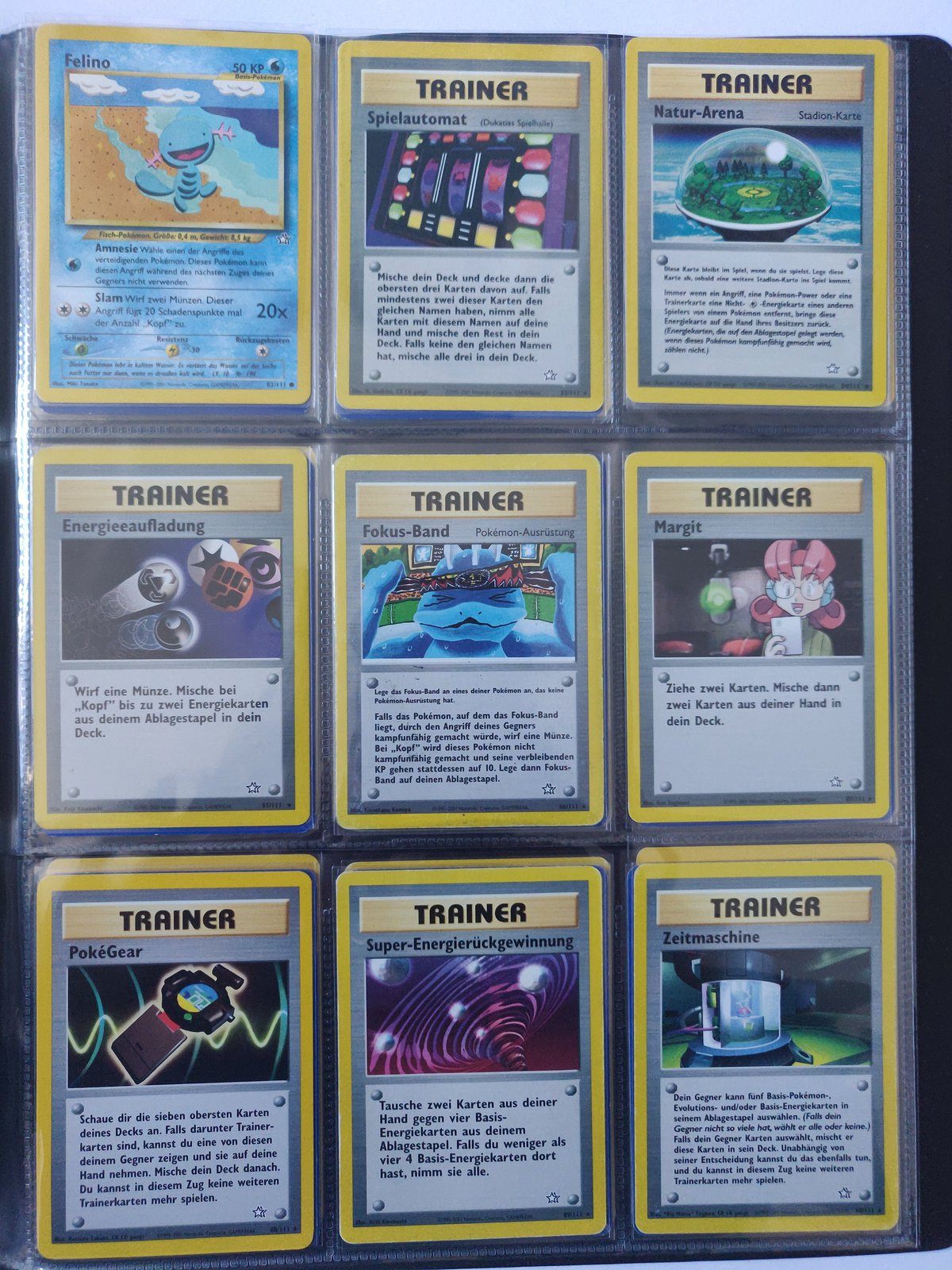 Neo Genesis Master Set Pokemon Sammlung Basis 111/111 Komplett Deutsch