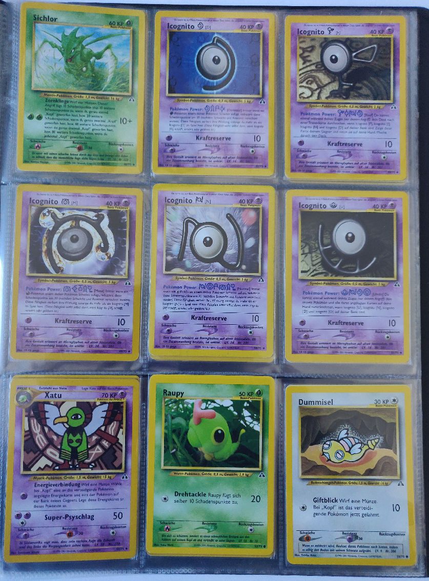 Neo Entdeckung Master Set Pokemon Sammlung Basis 75/75 Komplett Deutsch