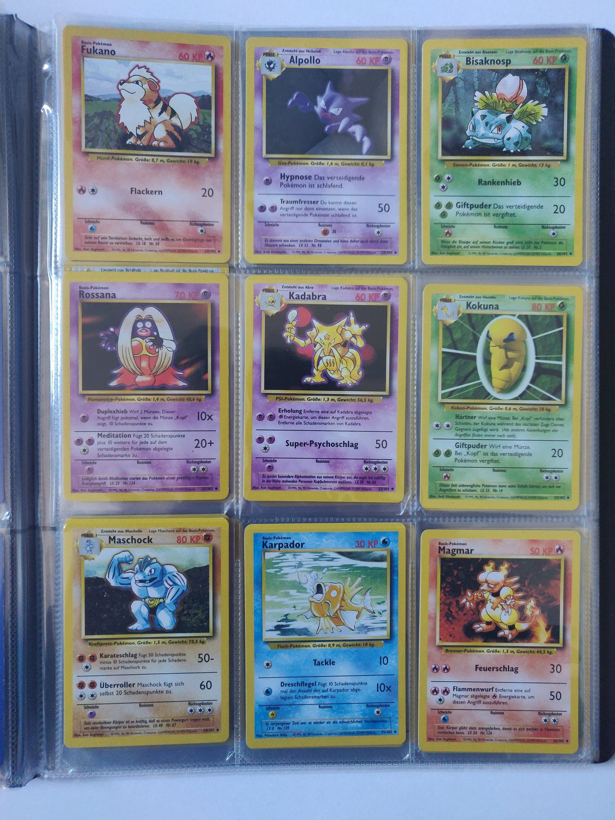 Base Set Master Set Pokemon Sammlung Basis 102/102 Komplett Deutsch