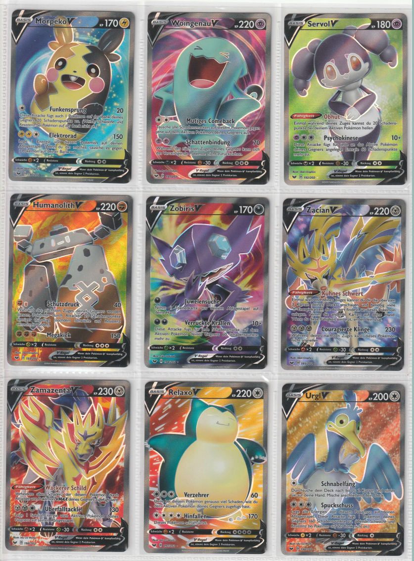 Schwert &amp; Schild Master Set Pokemon Sammlung 216/202 Komplett Deutsch - Near MINT