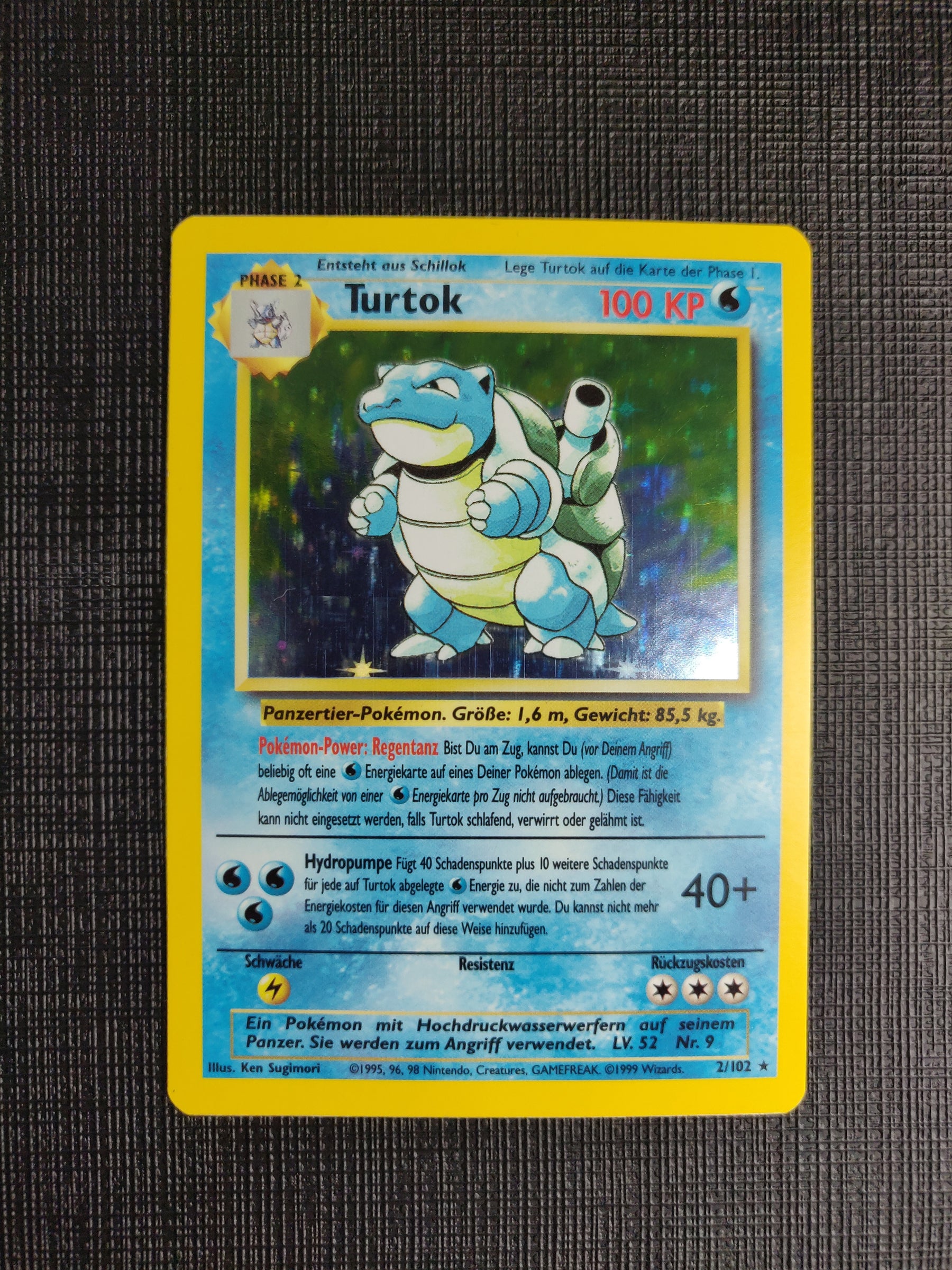 Turtok Holo 3/102 Base Set - Deutsch - Near Mint*