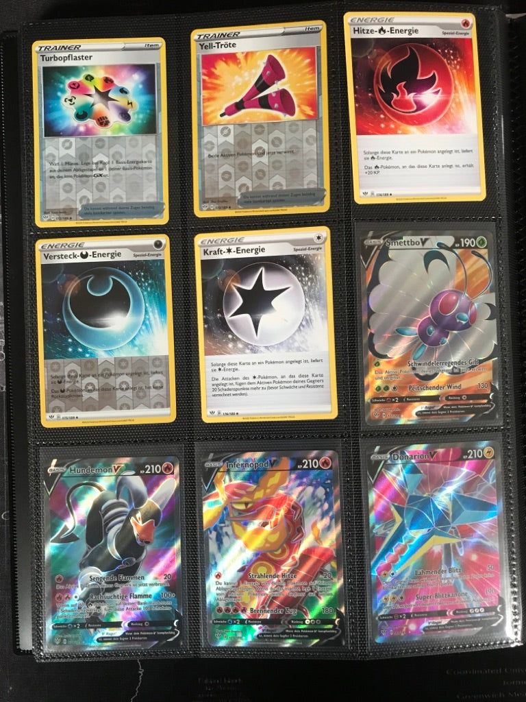 Flammende Finsternis Master Set Pokemon Sammlung 201/189 Komplett Deutsch