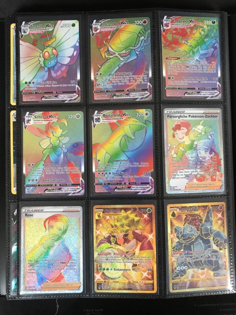 Flammende Finsternis Master Set Pokemon Sammlung 201/189 Komplett Deutsch