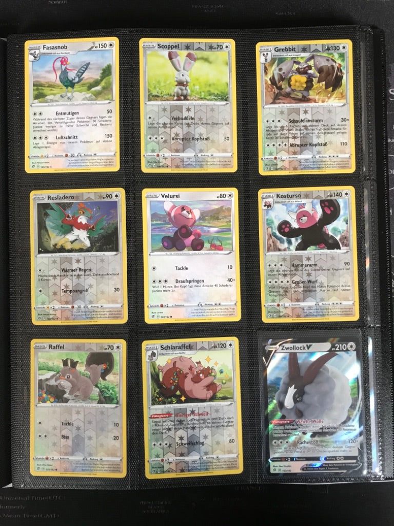 Clash der Rebellen Master Set Pokemon Sammlung Komplett Deutsch 209/192