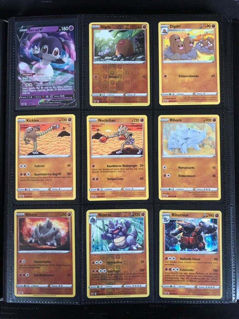 Schwert &amp; Schild Master Set Pokemon Sammlung 216/202 Komplett Deutsch - Near MINT