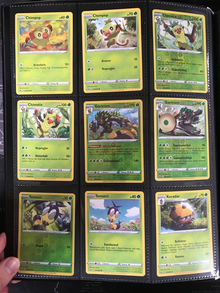 Schwert &amp; Schild Master Set Pokemon Sammlung 216/202 Komplett Deutsch - Near MINT