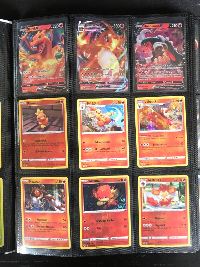 Flammende Finsternis Master Set Pokemon Sammlung 201/189 Komplett Deutsch