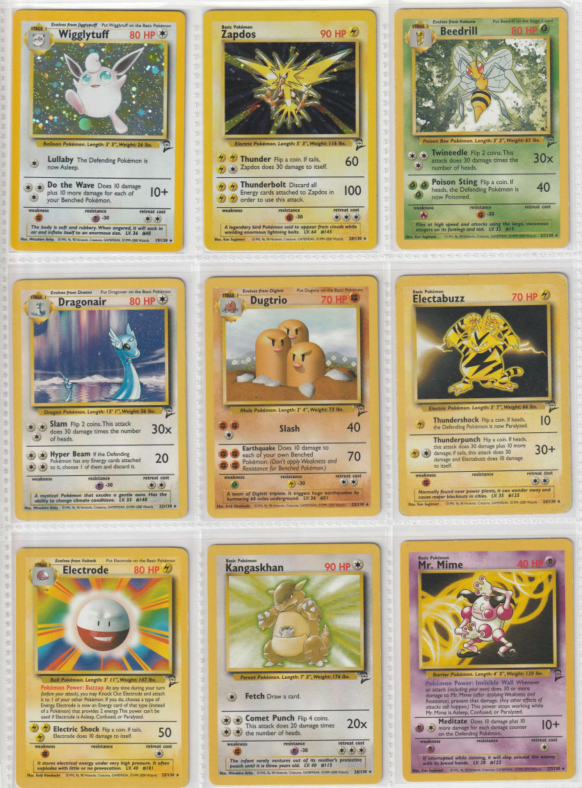 Base Set 2 Master Set Pokemon Sammlung Basis 130/130 Komplett Englisch