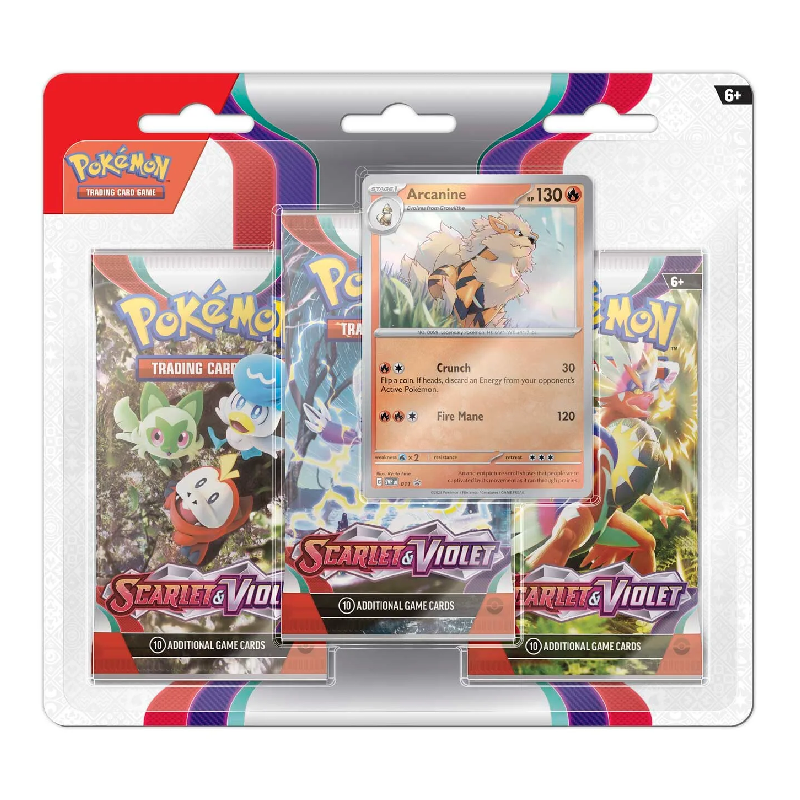 Scarlet &amp; Violet 3-pack Blister - Karmesin &amp; Purpur - Englisch- Vorbestellung 31.03.23*