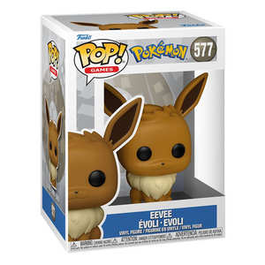 Pokemon POP! Games Vinyl Figur Eevee (EMEA) 9 cm - Funko Pop Evoli