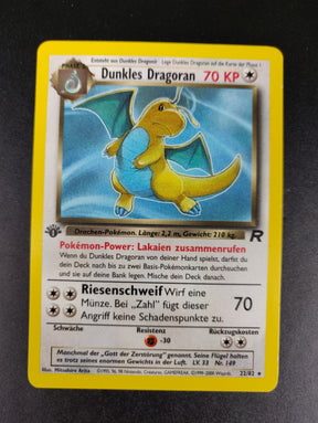 Dunkles Dragoran 1 Edition (Rare) 22/82 Team Rocket - Deutsch - Near Mint