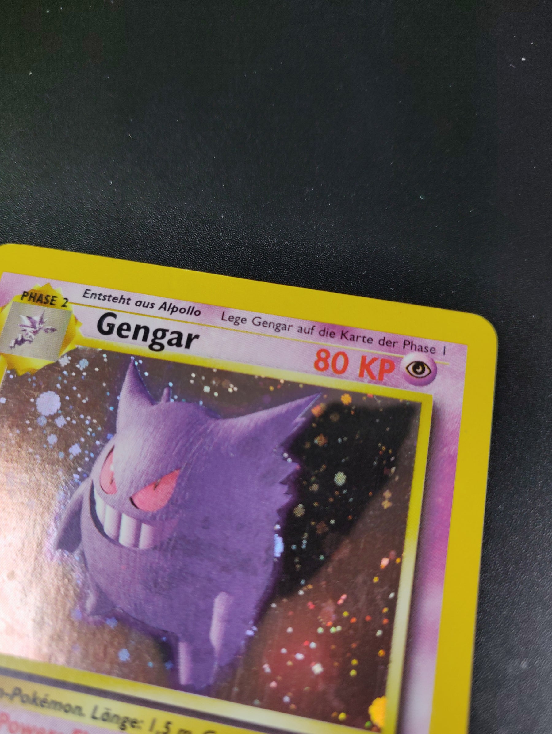 Gengar 1 Edition Holo 5/62 Fossil - Deutsch - Excellent - Near Mint