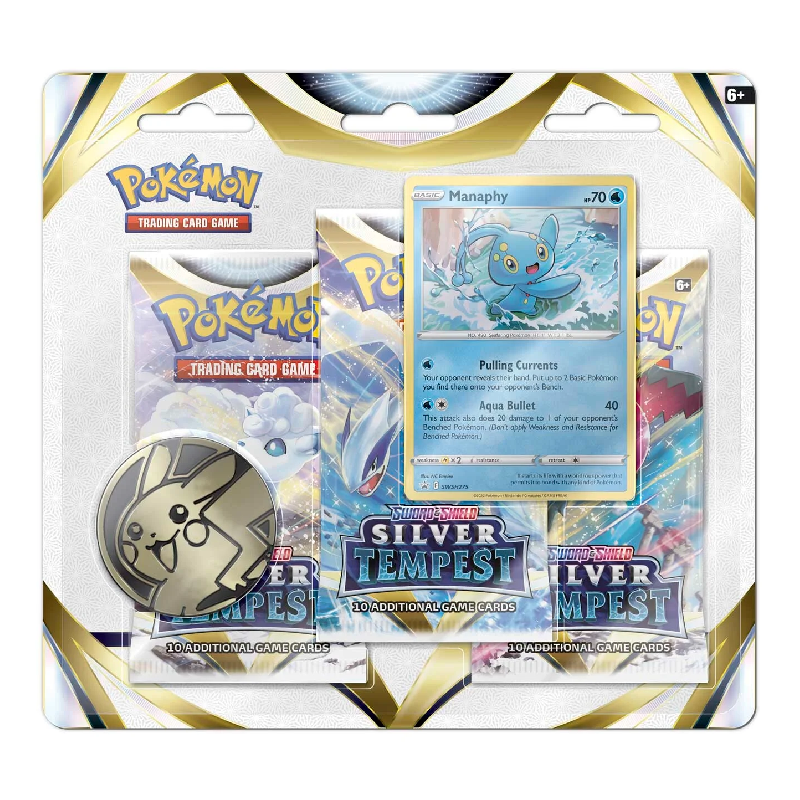 Silver Tempest 3-pack Blister - Manaphy - Englisch