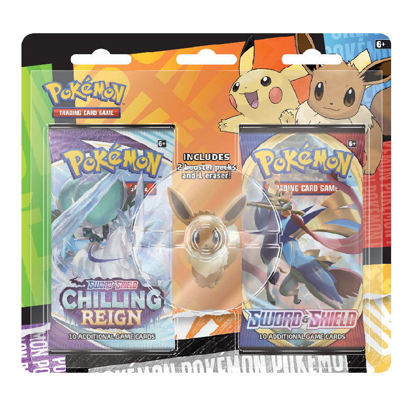 Eevee Eraser 2-Pack Blister ( Back to School/ Schulanfang ) - Englisch