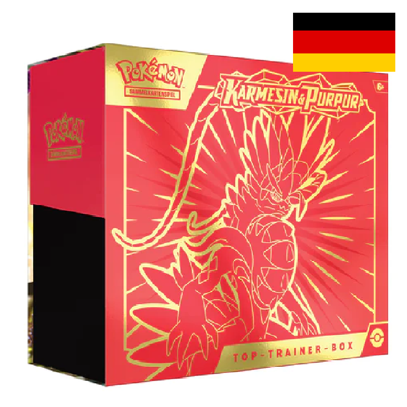 Karmesin &amp; Purpur Top Trainer Box - Scarlet &amp; Violet - Koraidon -Deutsch