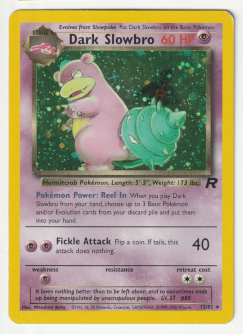 Dark Slowbro Holo 12/82 Team Rocket - Englisch - Excellent*