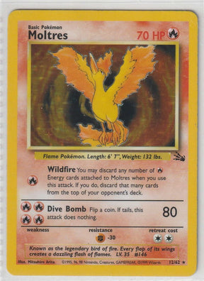 Moltres Holo 12/62 Fossil - Englisch - Excellent