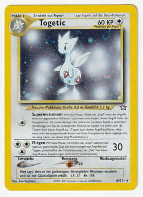 Togetic Holo 16/111 Neo Genesis - Deutsch - Excellent*