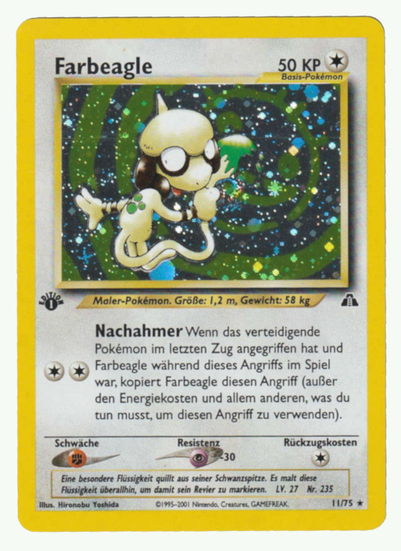 Farbeagle Holo 1 Edition 11/75 Neo Entdeckung - Deutsch - Excellent / Near Mint (SWIRL)