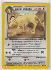 Dunkles Snobilikat 1 Edition 50/82 Team Rocket- Deutsch - Excellent