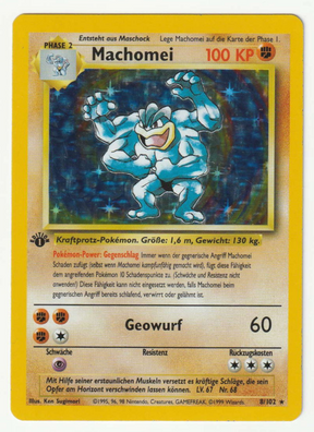 Machomei 1 Edition 18/102 Base Set - Deutsch -  Excellent