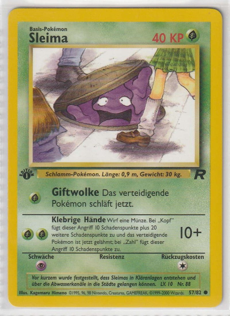 Sleima 1 Edition 57/82 Team Rocket- Deutsch - Near Mint