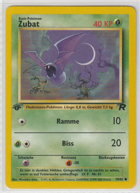 Zubat 1 Edition 70/82 Team Rocket- Deutsch - Near Mint