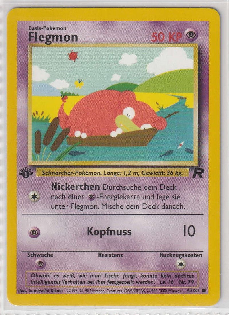 Flegmon 1 Edition 67/82 Team Rocket- Deutsch - Near Mint