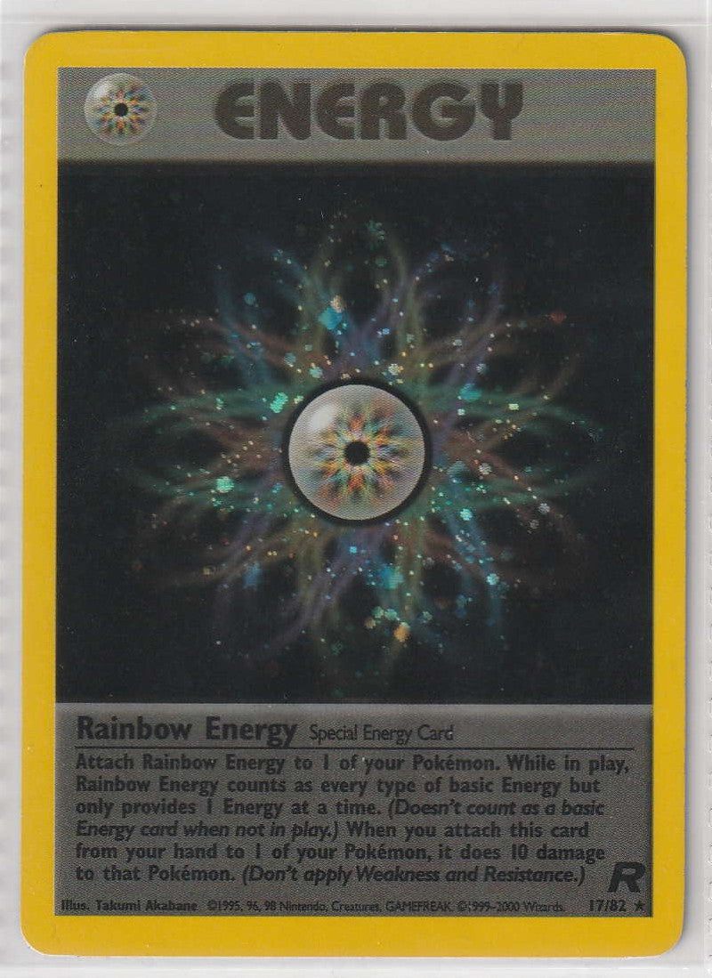 Rainbow Energy Holo 17/82 Team Rocket- Englisch - Excellent