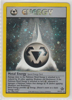 Metal Energy Holo 19/111 Neo Genesis - Englisch - Excellent  (SWIRL)