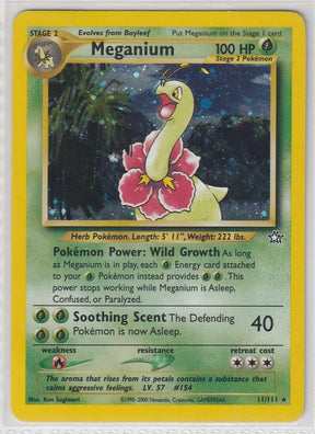 Meganium Holo 11/111 Neo Genesis - Englisch - Near Mint