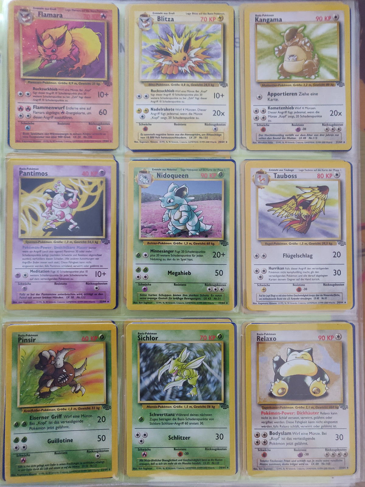 Dschungel Jungle Master Set Pokemon Sammlung Basis 64/64 Komplett Deutsch
