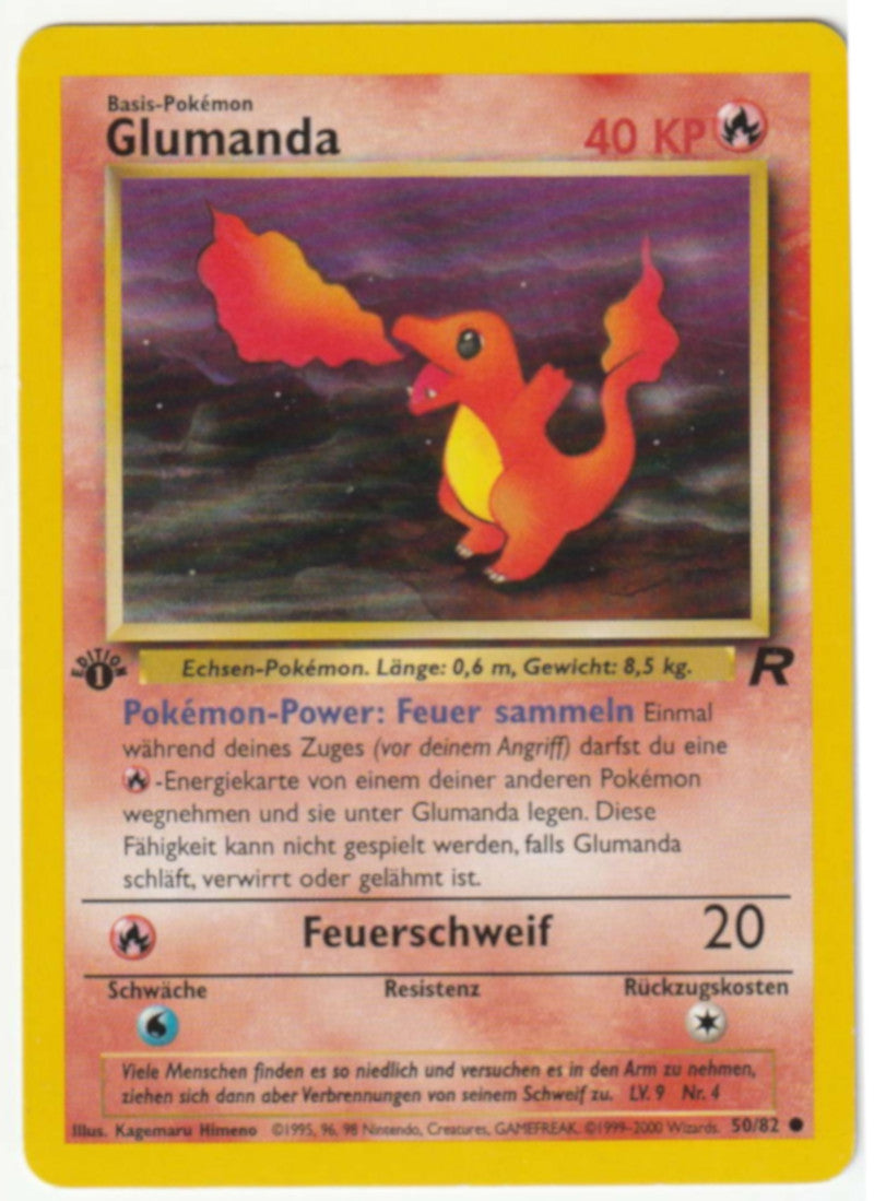 Glumanda 1 Edition 50/82 - Team Rocket - Deutsch - Excellent