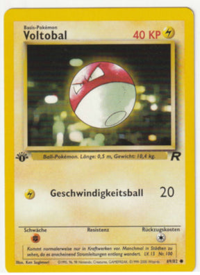 Voltobal 1 Edition 69/82 - Team Rocket - Deutsch - Excellent - Near Mint